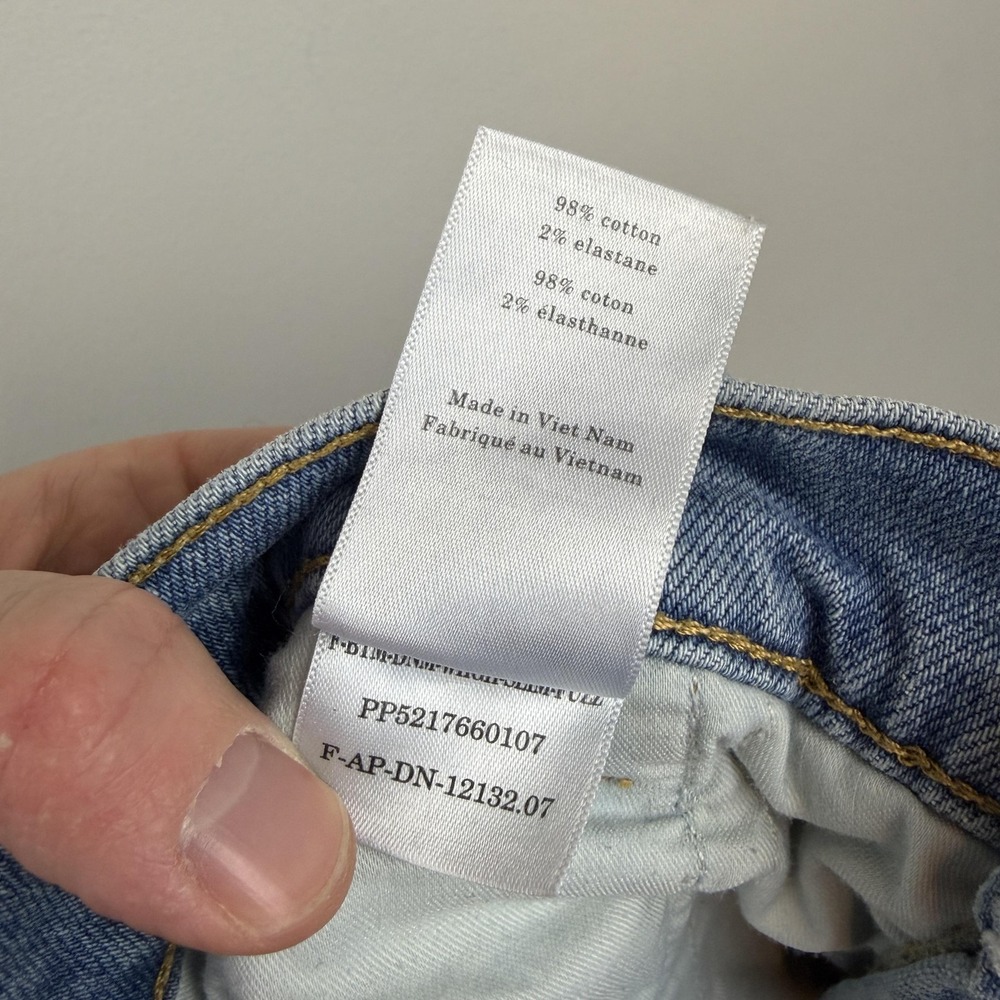 Everlane Jeans Womens 31 Light Blue Wash Way High Slim‎ Crop High Rise Denim - Picture 5 of 10